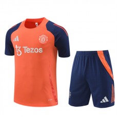 Manchester United Børn Træningstrøje Sæt 2024-25 - Shorts Orange