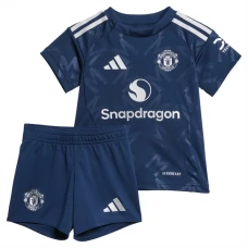 Manchester United Børn Udebanetrøje 2024-25 Fodboldsæt