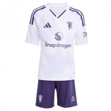 Manchester United Børn Udebanetrøje 2025-26 Fodboldsæt