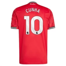 Manchester United Cunha 10 Hjemmebanetrøje 2025-26 Fodboldsæt