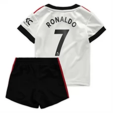 Manchester United Fodboldsæt Børn 2022-23 Cristiano Ronaldo 7 Udebanetrøje