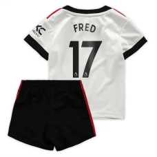 Manchester United Fodboldsæt Børn 2022-23 Fred 17 Udebanetrøje