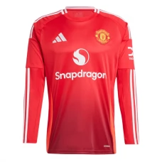 Manchester United Hjemmebanetrøje 2024-25 Langærmet Fodboldsæt