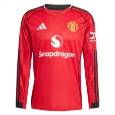 Manchester United Hjemmebanetrøje 2025-26 Langærmet Fodboldsæt