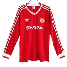 Manchester United Hjemmebanetrøje Retro 1986-88 Langærmet Fodboldsæt