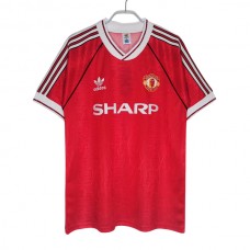 Manchester United Hjemmebanetrøje Retro 1991-92 Fodboldsæt
