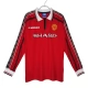 Manchester United Hjemmebanetrøje Retro 1998-99 Langærmet Fodboldsæt