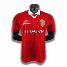 Manchester United Hjemmebanetrøje Retro 1999-00 Fodboldsæt