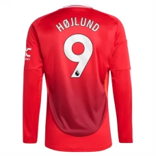Manchester United Højlund 9 Hjemmebanetrøje 2024-25 Langærmet Fodboldsæt