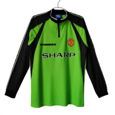 Manchester United Målmandstrøje Hjemmebanetrøje Retro 1998-99 Langærmet Fodboldsæt