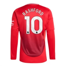 Manchester United Rashford 10 Hjemmebanetrøje 2024-25 Langærmet Fodboldsæt