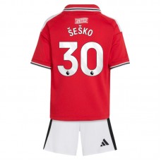 Manchester United Šeško 30 Hjemmebanetrøje 2026-27 Børn