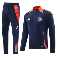 Manchester United Træningsjakke Sæt 2024-25 - Blå