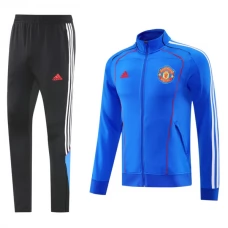 Manchester United Træningsjakke Sæt 2025-26 - Blå