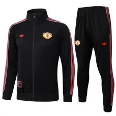 Manchester United Træningsjakke Sæt 2025-26 - Sort