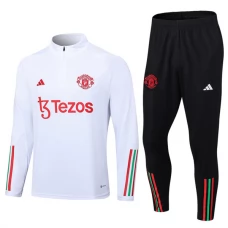Manchester United Træningssæt 2023-24 - 1-4 Zip Hvid