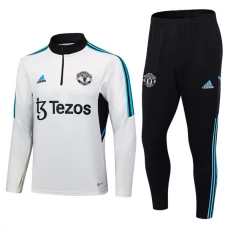 Manchester United Træningssæt 2023-24 - 1-4 Zip Hvid