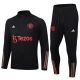 Manchester United Træningssæt 2023-24 - 1-4 Zip Sort