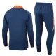 Manchester United Træningssæt 2024-25 - 1-4 Zip Flådeblå Orange