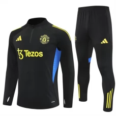 Manchester United Træningssæt 2025-26 - 1-4 Zip Sort