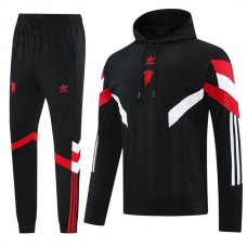 Manchester United Træningssæt 2025-26 - Hoodie Sort