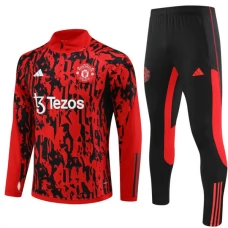 Manchester United Træningssæt Børn 2023-24 - 1-4 Zip Camouflage