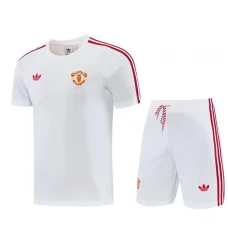 Manchester United Træningssæt(Trøje+Shorts) 2026-27 Hvid