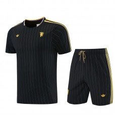 Manchester United Træningssæt(Trøje+Shorts) 2026-27 Sort