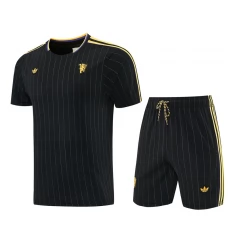 Manchester United Træningssæt(Trøje+Shorts) 2026-27 Sort