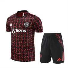 Manchester United Træningstrøje Sæt 2024-25 - Shorts Rød Sort