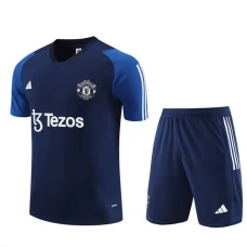 Manchester United Træningstrøje Sæt Børn 2023-24 - Shorts Blå