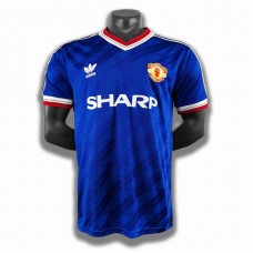 Manchester United Tredjetrøje Retro 1986-88 Fodboldsæt