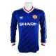 Manchester United Tredjetrøje Retro 1986-88 Langærmet Fodboldsæt