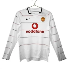 Manchester United Tredjetrøje Retro 2003-04 Langærmet Fodboldsæt