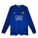 Manchester United Tredjetrøje Retro 2008-09 Langærmet Fodboldsæt