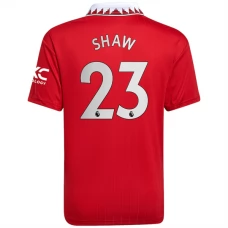 Manchester United Trøje 2022-23 Shaw 23 Hjemmebanetrøje