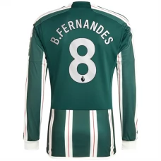 Manchester United Trøje 2023-24 B.Fernandes 8 Langærmet Udebanetrøje