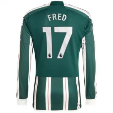 Manchester United Trøje 2023-24 Fred 17 Langærmet Udebanetrøje
