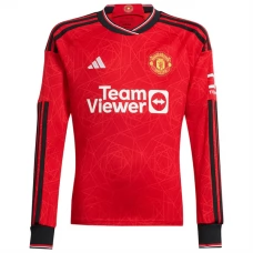 Manchester United Trøje 2023-24 Langærmet Hjemmebanetrøje