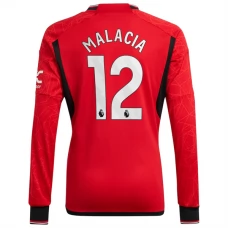 Manchester United Trøje 2023-24 Malacia 12 Langærmet Hjemmebanetrøje