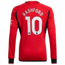Manchester United Trøje 2023-24 Marcus Rashford 10 Langærmet Hjemmebanetrøje