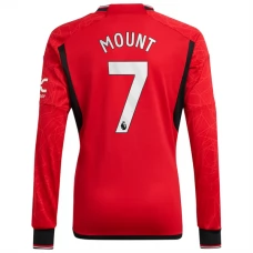 Manchester United Trøje 2023-24 Mason Mount 7 Langærmet Hjemmebanetrøje