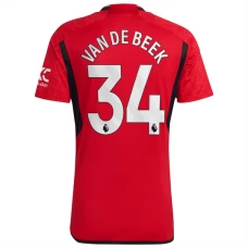Manchester United Trøje 2023-24 Van De Beek 34 Hjemmebanetrøje