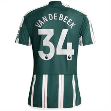 Manchester United Trøje 2023-24 Van De Beek 34 Udebanetrøje