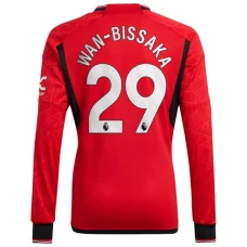 Manchester United Trøje 2023-24 Wan-Bissaka 29 Langærmet Hjemmebanetrøje