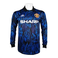 Manchester United Udebanetrøje Retro 1992-93 Langærmet Fodboldsæt