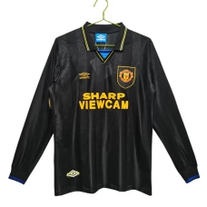 Manchester United Udebanetrøje Retro 1993-94 Langærmet Fodboldsæt