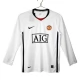 Manchester United Udebanetrøje Retro 2008-09 Langærmet Fodboldsæt
