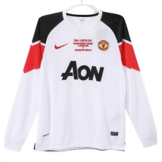 Manchester United Udebanetrøje Retro 2010-11 Langærmet Fodboldsæt