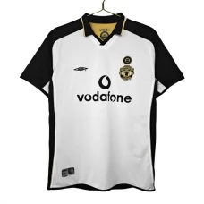 Manchester United Udebanetrøje Retro Centenary 2001-02 Fodboldsæt